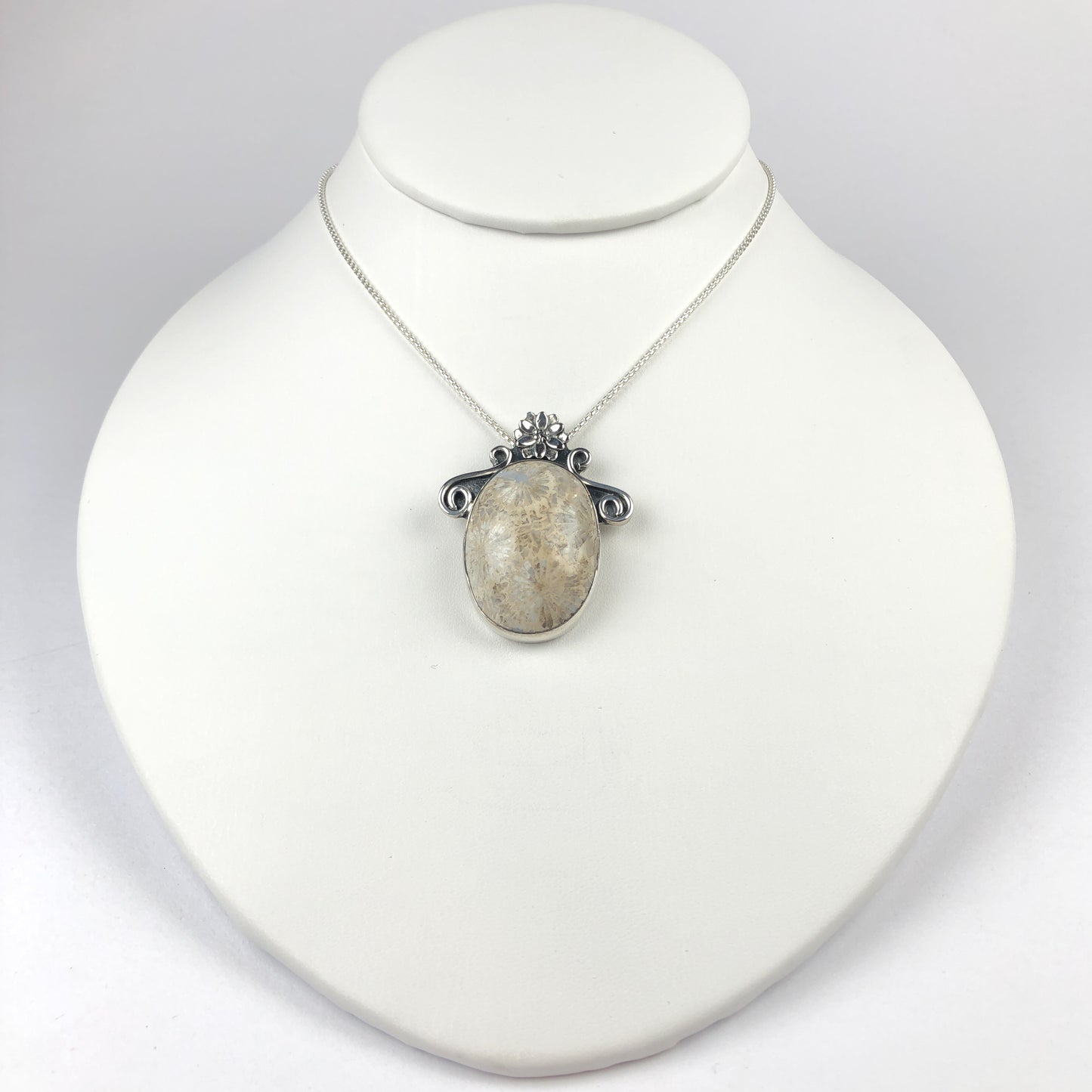 Agatized Fossil Pendant