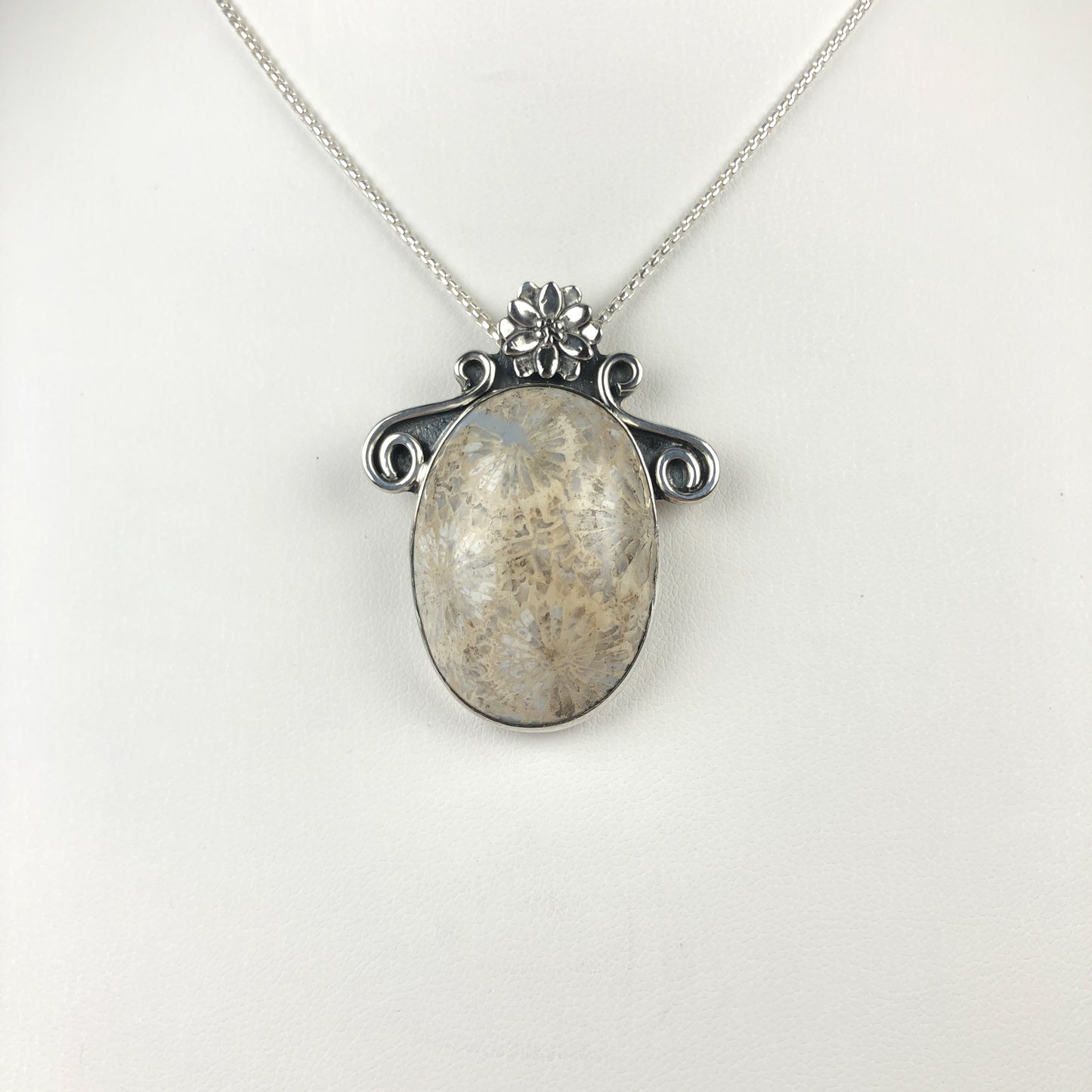 Agatized Fossil Pendant