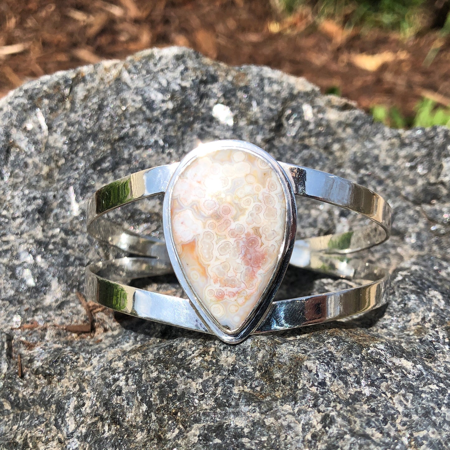 Crazy Lace Agate Cuff