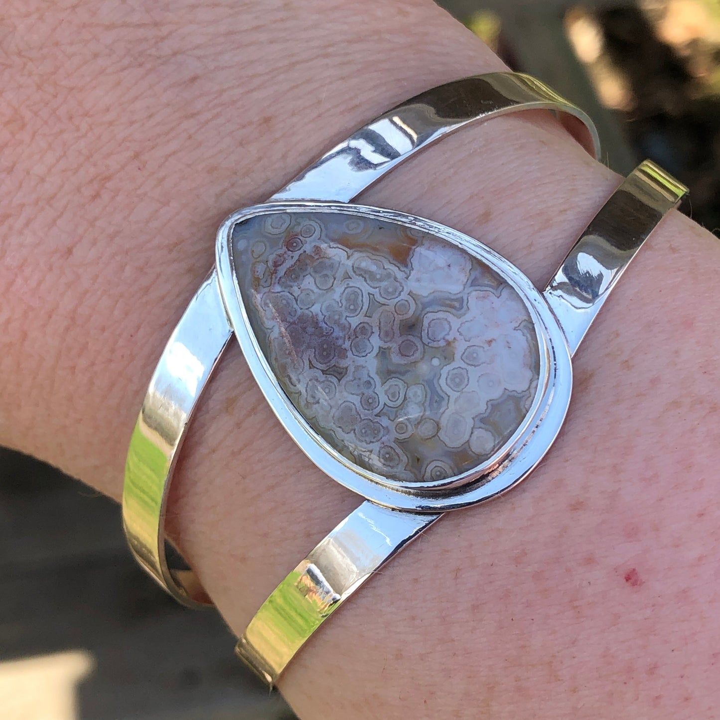 Crazy Lace Agate Cuff