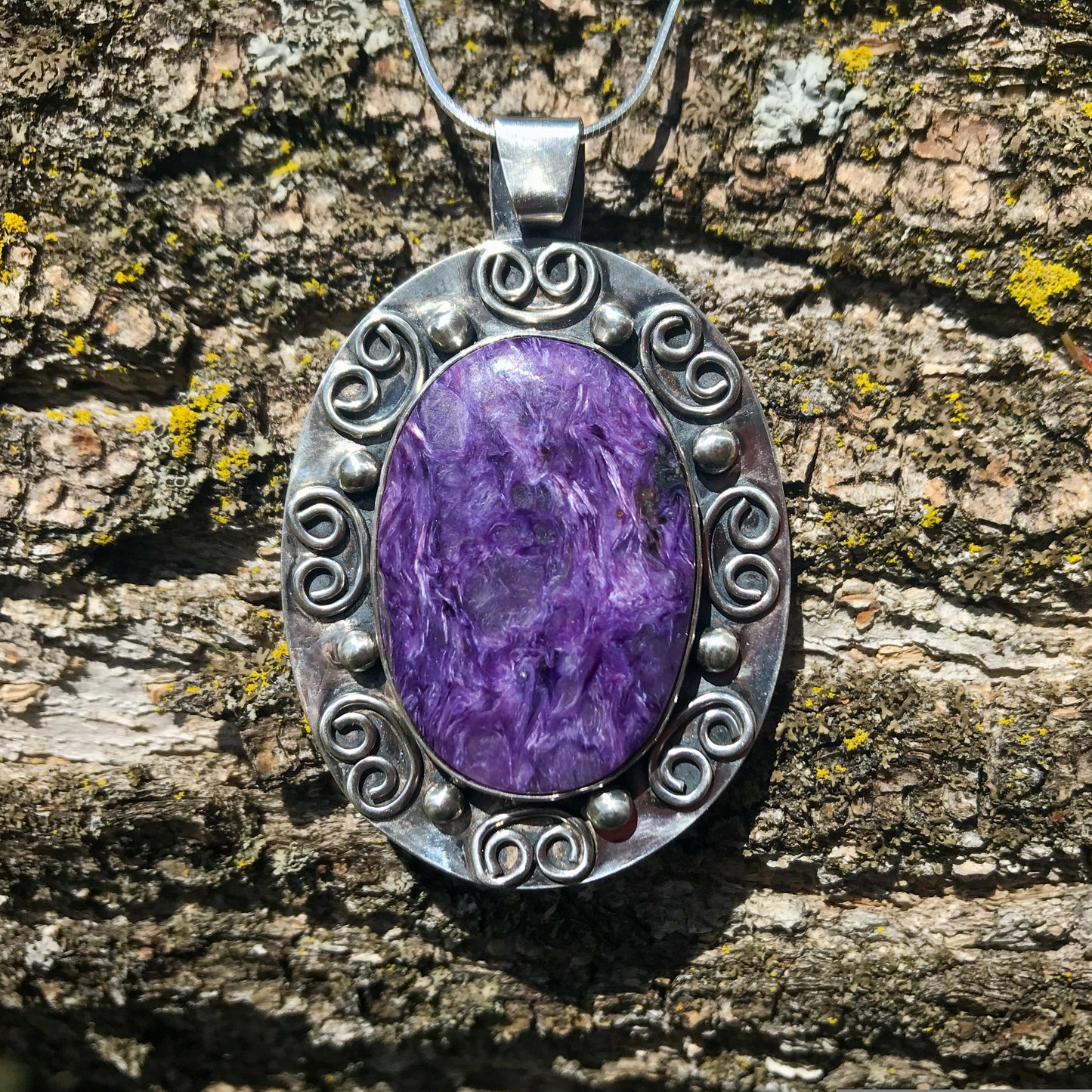 Purple Charoite Pendant