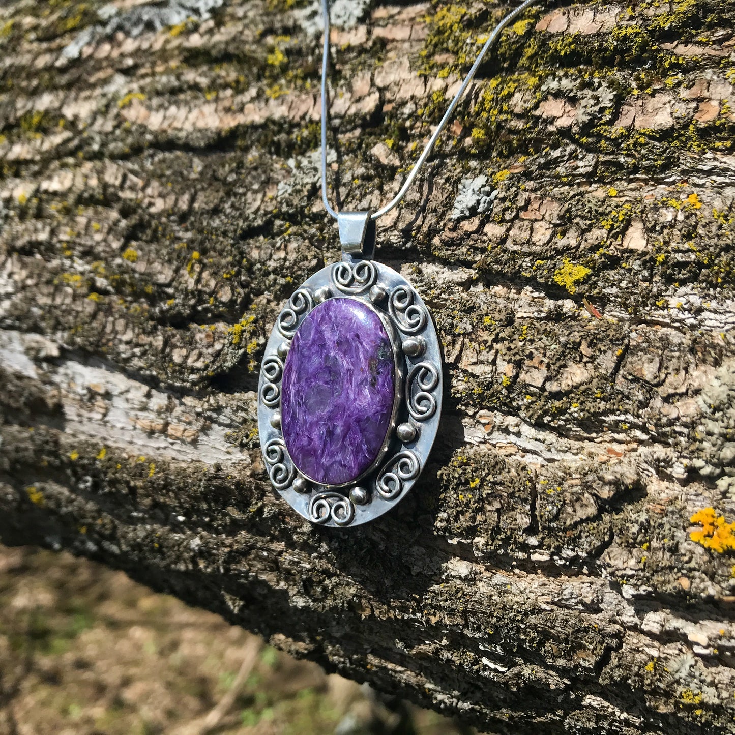 Purple Charoite Pendant