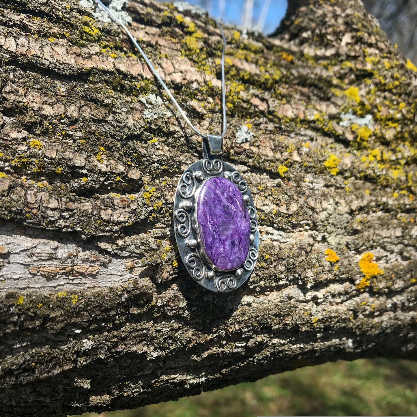 Purple Charoite Pendant