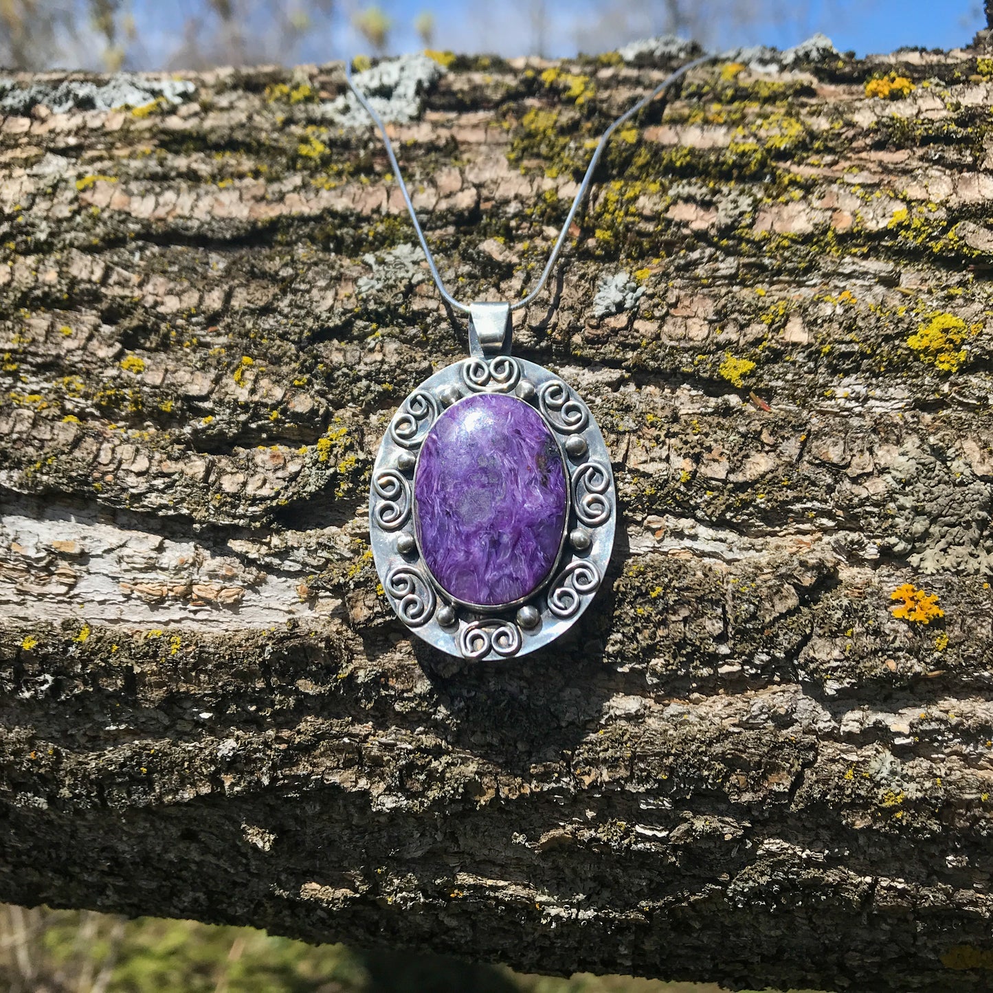 Purple Charoite Pendant