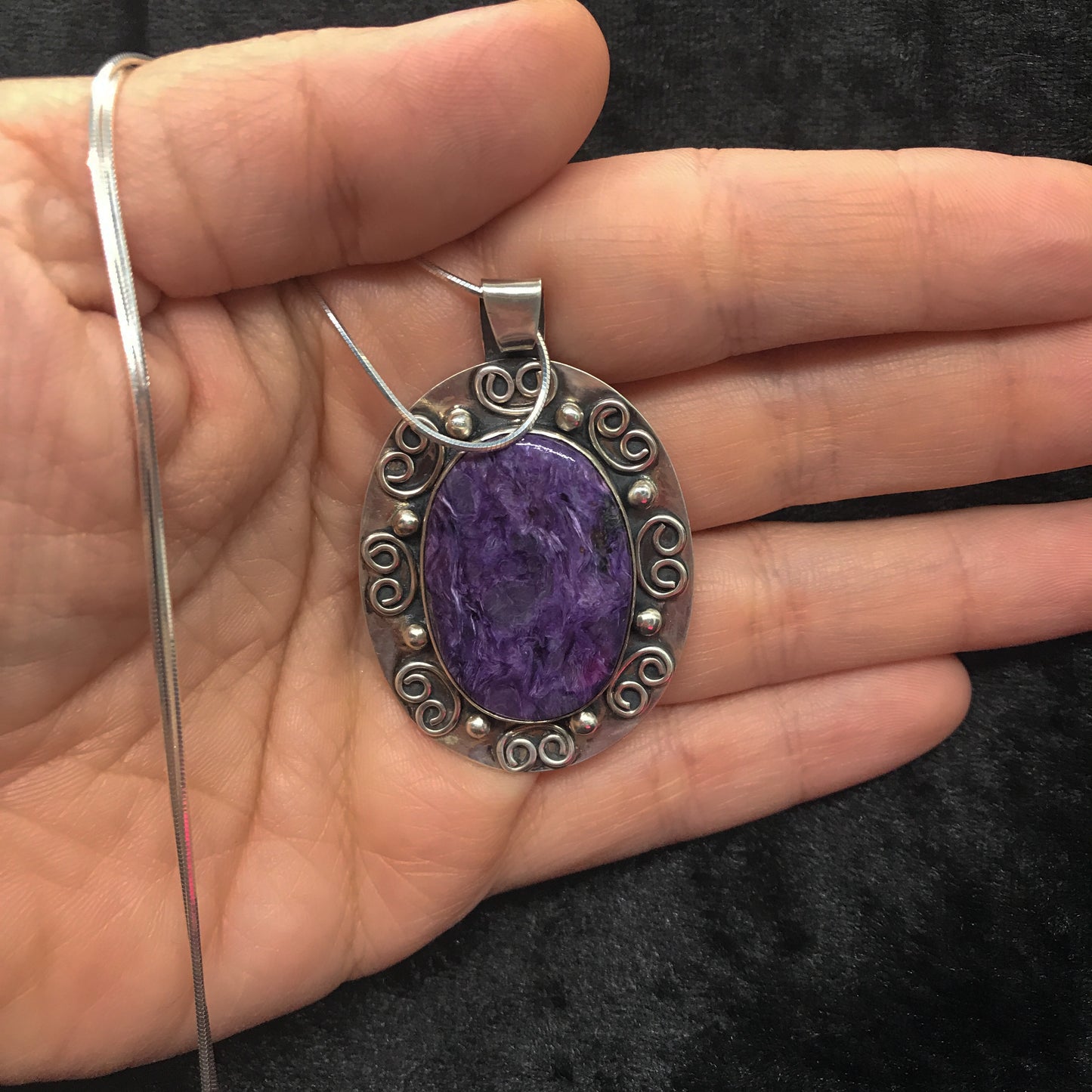 Purple Charoite Pendant