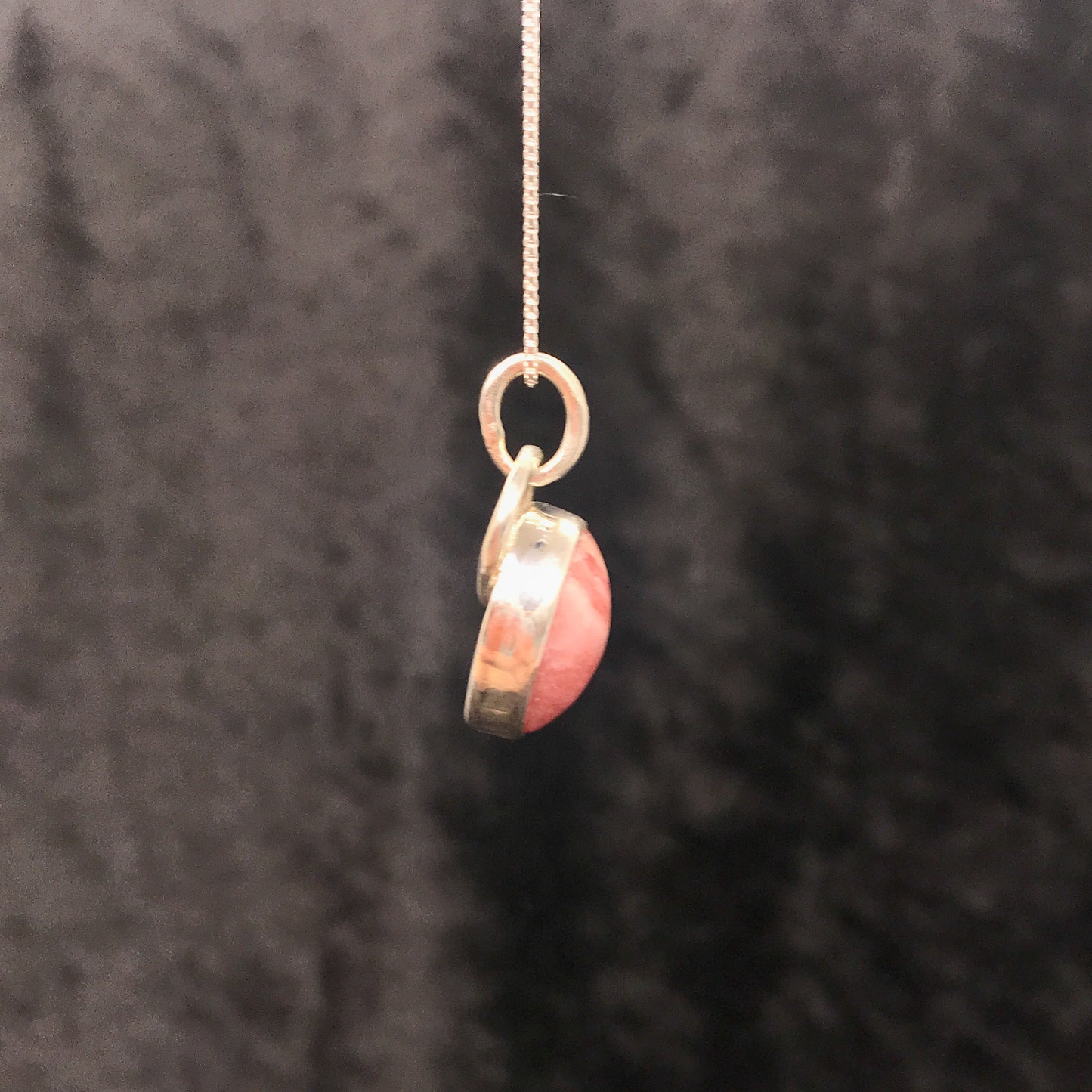 Rhodochrosite oval pendant