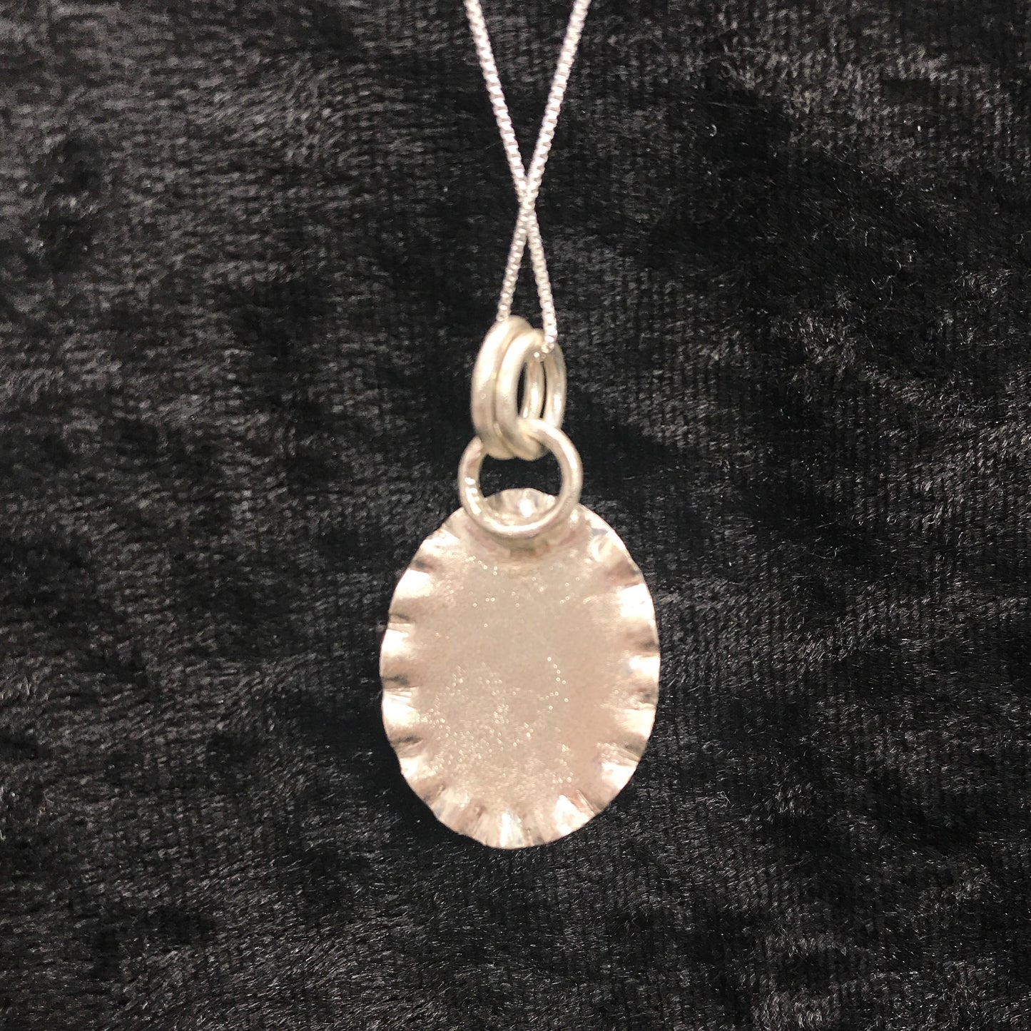 Rose Quartz Pendant with textured backplate