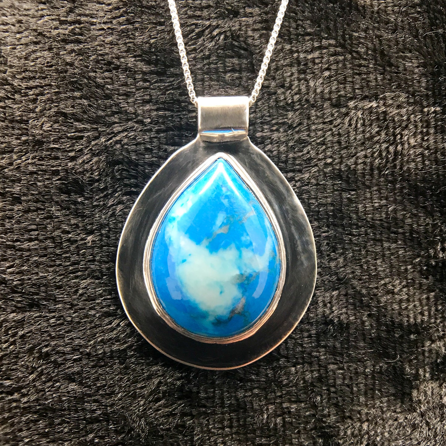 "Turquoise" teardrop pendant