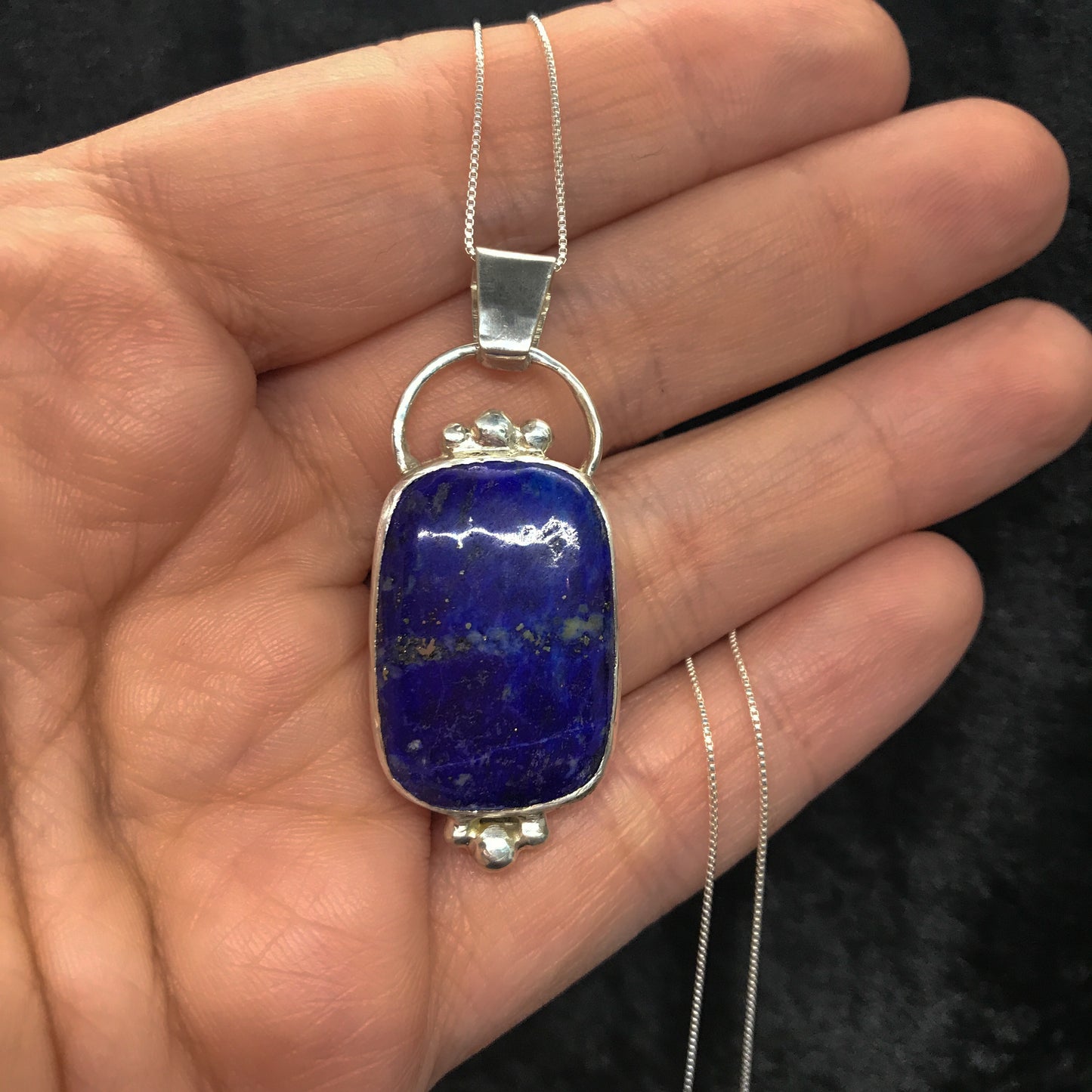 Lapis Lazuli Rectangle Pendant