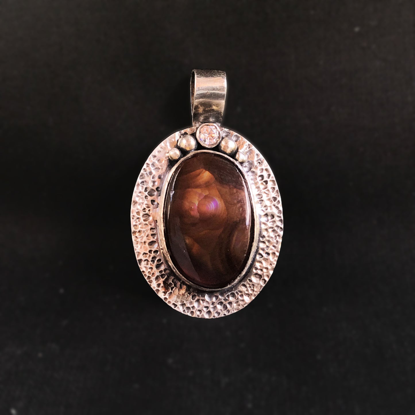 Fire Agate Pendant